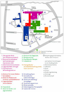 Lageplan des Klinikums Bremen-Nord